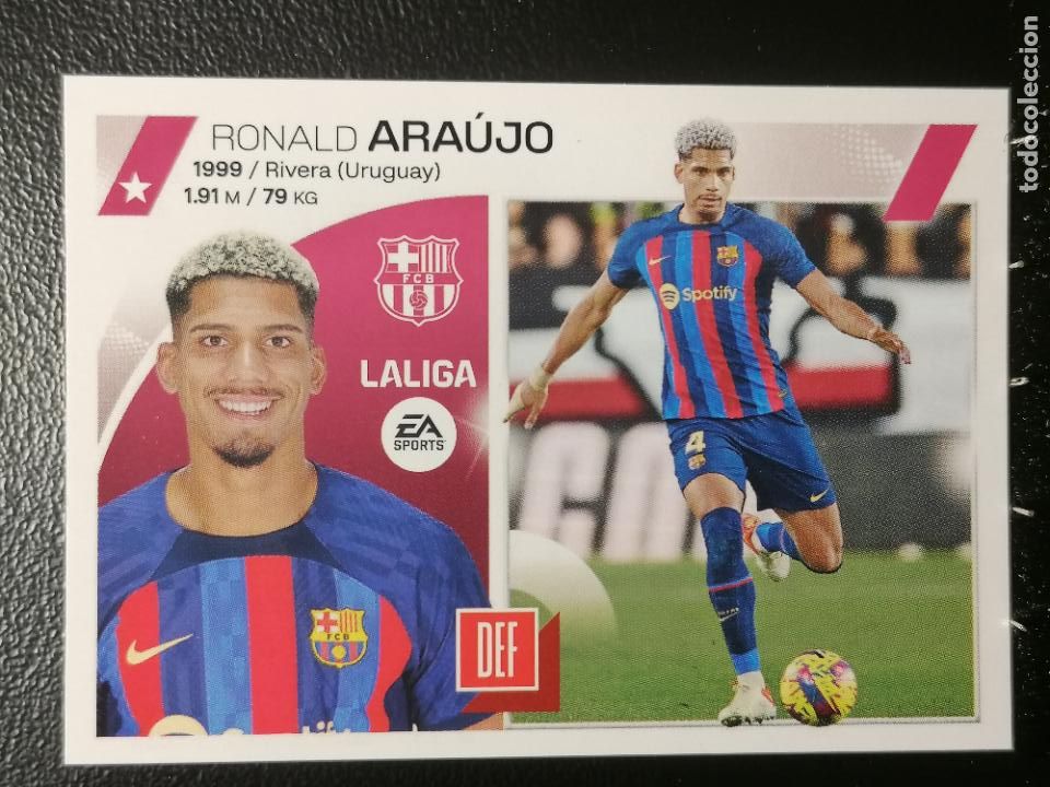 Cromos de F&uacute;tbol: 8 ARAUJO BARCELONA LIGA ESTE PANINI 2023 2024 23 24