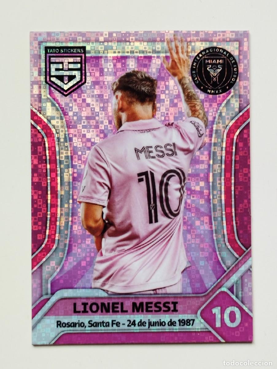 Football Stickers: CROMO- TARJETA- CARTA- CARD- LEO LIONEL MESSI ARGENTINA INTER DE MIAMI- STATO STICKERS