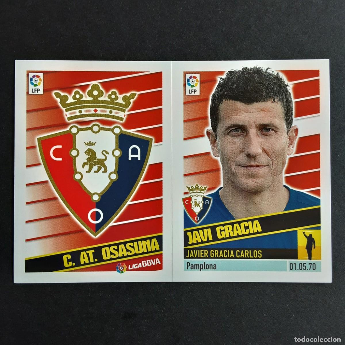 Figurine di Calcio: CROMO LIGA 2013 2014 13 14 COLECCIONES ESTE PANINI COLOCA N&ordm;14 B JAVI GRACIA-OSASUNA NUNCA PEGADO