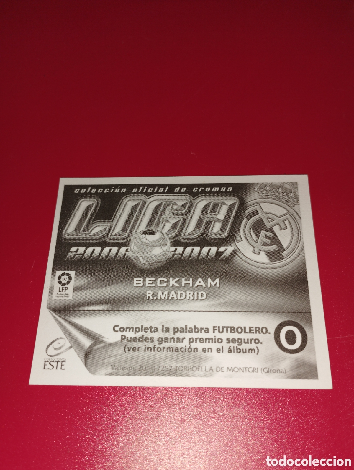 Cromos de f&uacute;tbol: Beckham colecciones Este 2006-07 - Foto 3