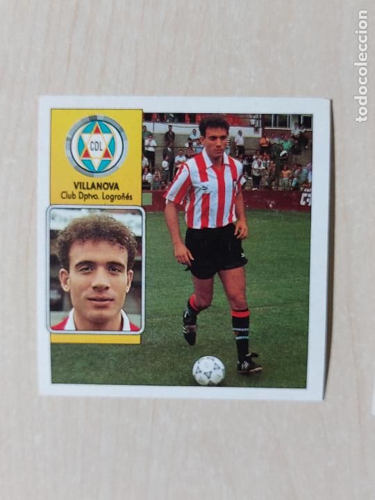 Cromos de f&uacute;tbol: ESTE 92 93 VILANOVA - LOGRO&Ntilde;ES - CROMO RECUPERADO - Foto 1