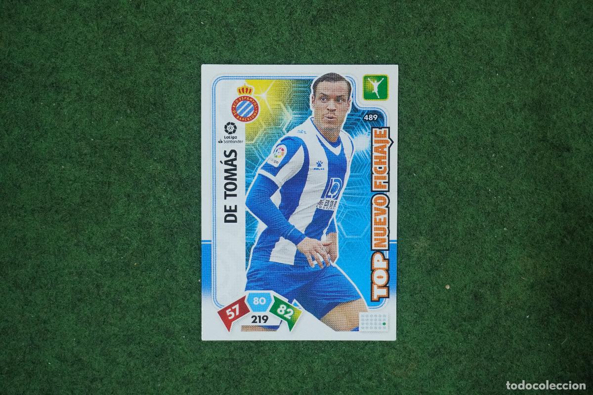 Fu&szlig;ball-Sticker: 489 DE TOMAS ESPANYOL TOP NUEVO FICHAJE ADRENALYN XL 2019 2020 LALIGA SANTANDER 19 20