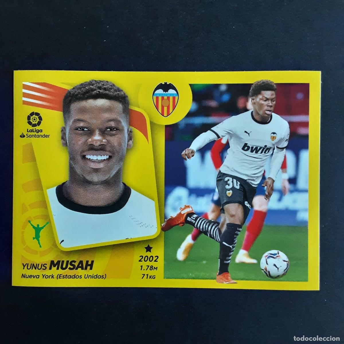 Cromos de F&uacute;tbol: CROMO LIGA 2021 2022 21 22 COLECCIONES ESTE PANINI N&ordm;18 MUSAH-VALENCIA NUNCA PEGADO