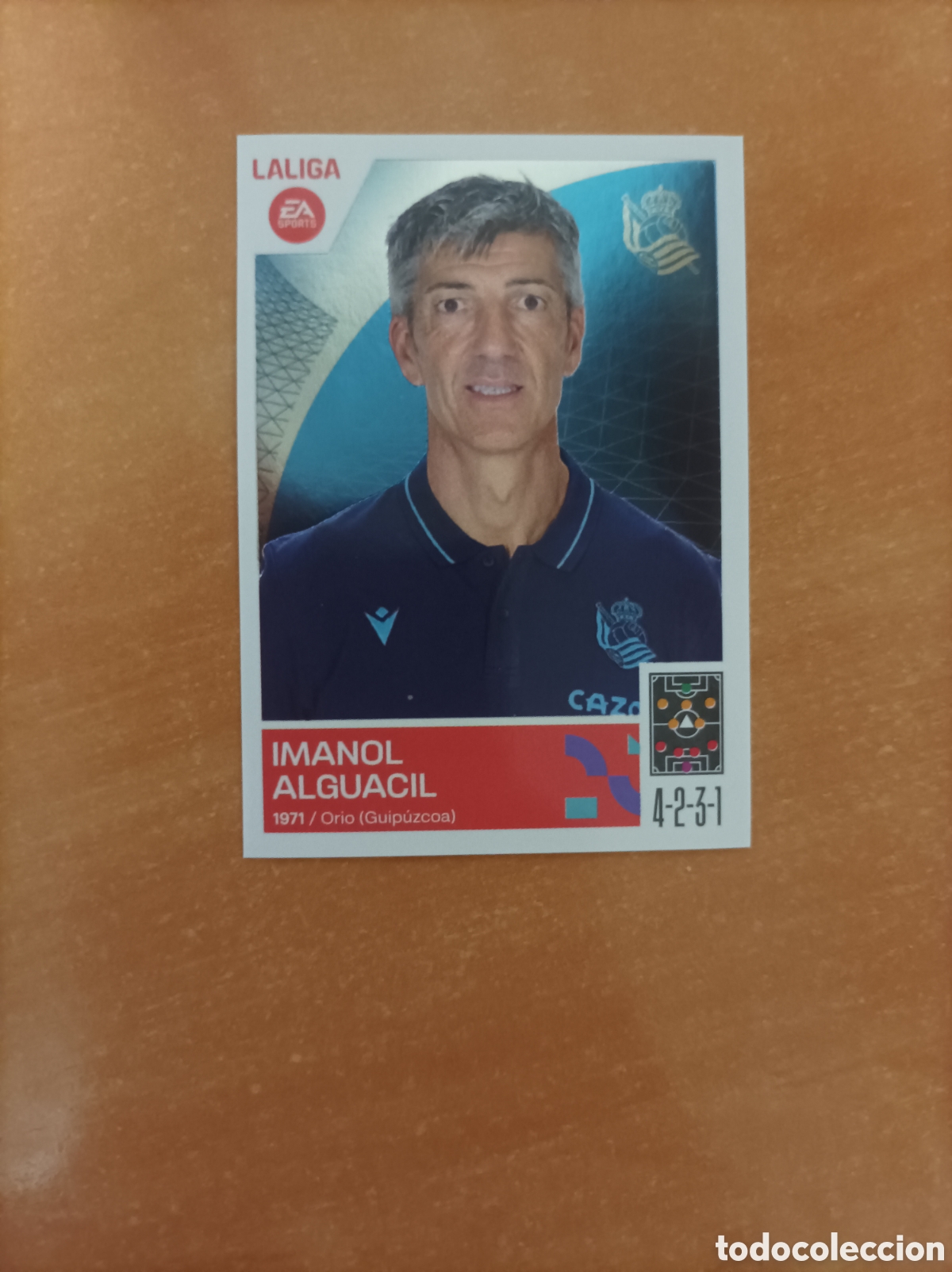 Football Stickers: Imanol Alguacil 2 Entrenador Real Sociedad Liga Este 2023/24 23-24