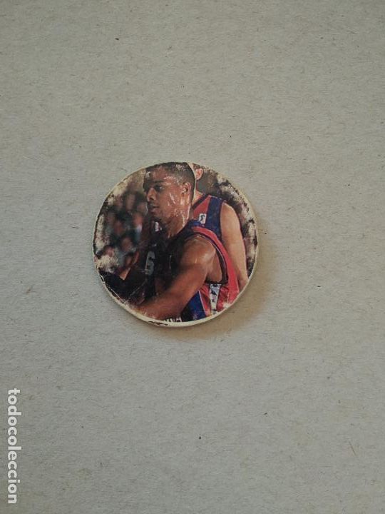 Figurine di Calcio: N&ordm; 56 FISHER TAZO FUTBOL CLUB BARCELONA BAR&Ccedil;A A&Ntilde;OS 90 BASKET BALONCESTO