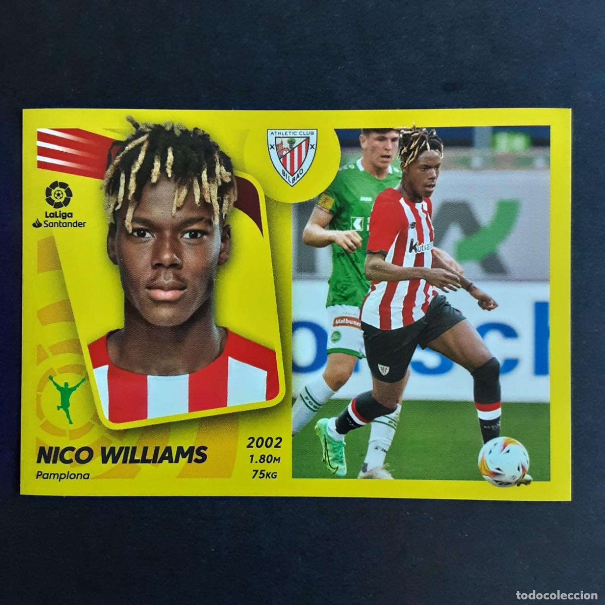 Fu&szlig;ball-Sticker: CROMO LIGA 2021 2022 21 22 COLECCIONES ESTEPANINI FICHAJE N&ordm;26 NICO WILLIAMS-ATH.BILBAO NUNCA PEGADO