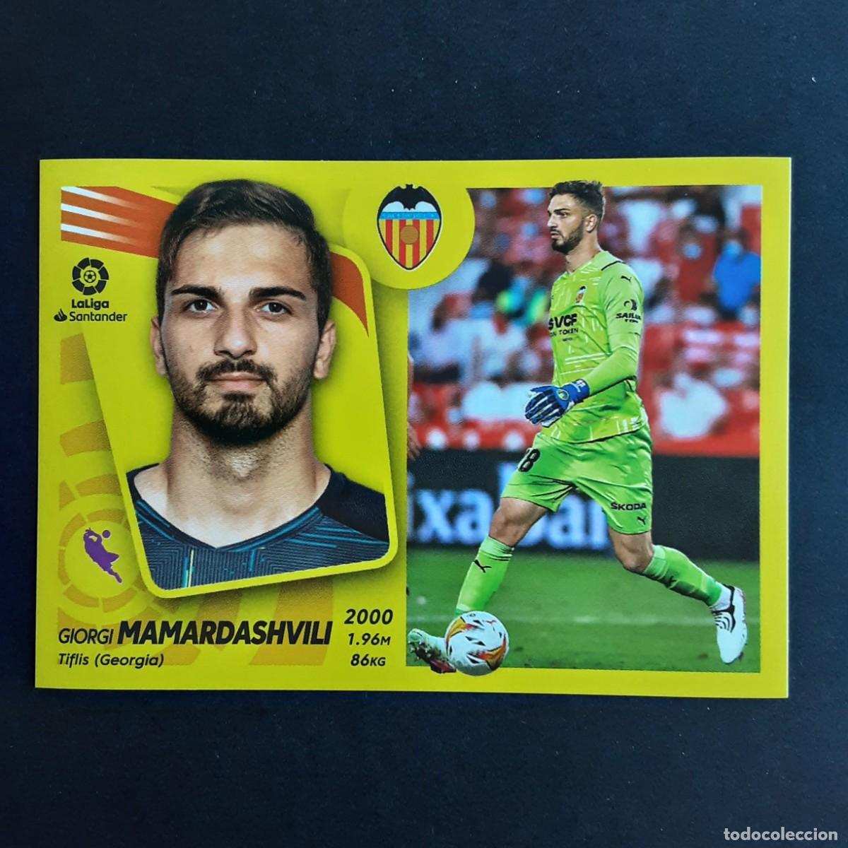 Cromos de F&uacute;tbol: CROMO LIGA 2021 2022 21 22 COLECCIONES ESTE PANINI FICHAJE N&ordm;35 MAMARDASHVILI-VALENCIA NUNCA PEGADO