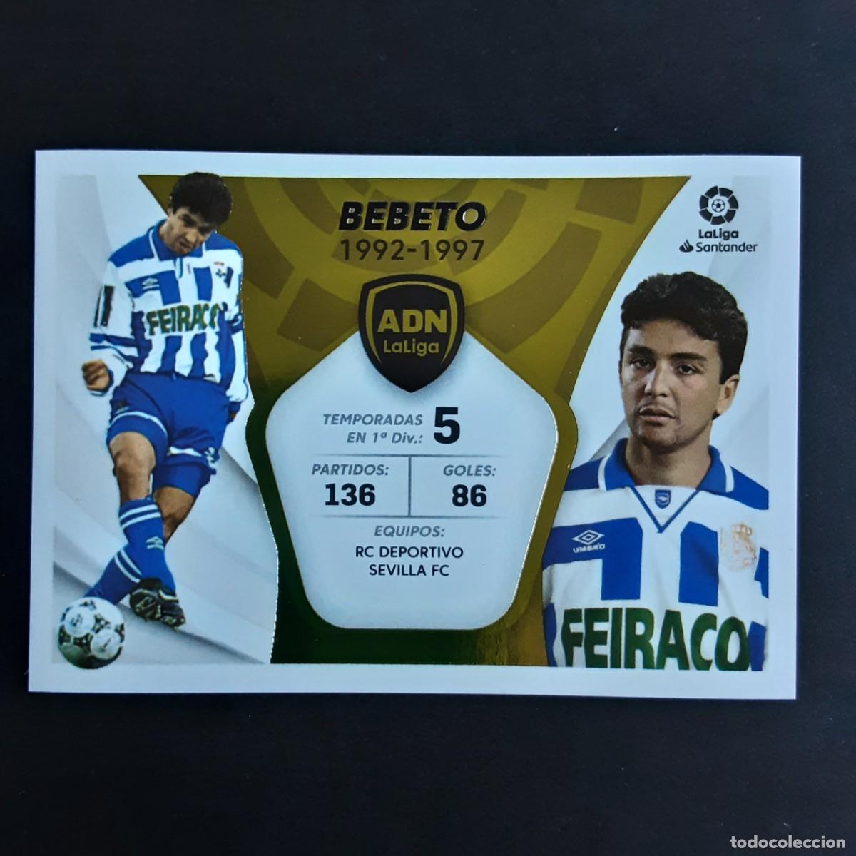 Cromos de f&uacute;tbol: CROMO LIGA 2021 2022 21 22 COLECCIONES ESTE PANINI ADN LA LIGA N&ordm;2 BEBETO-DEPORTIVO NUNCA PEGADO