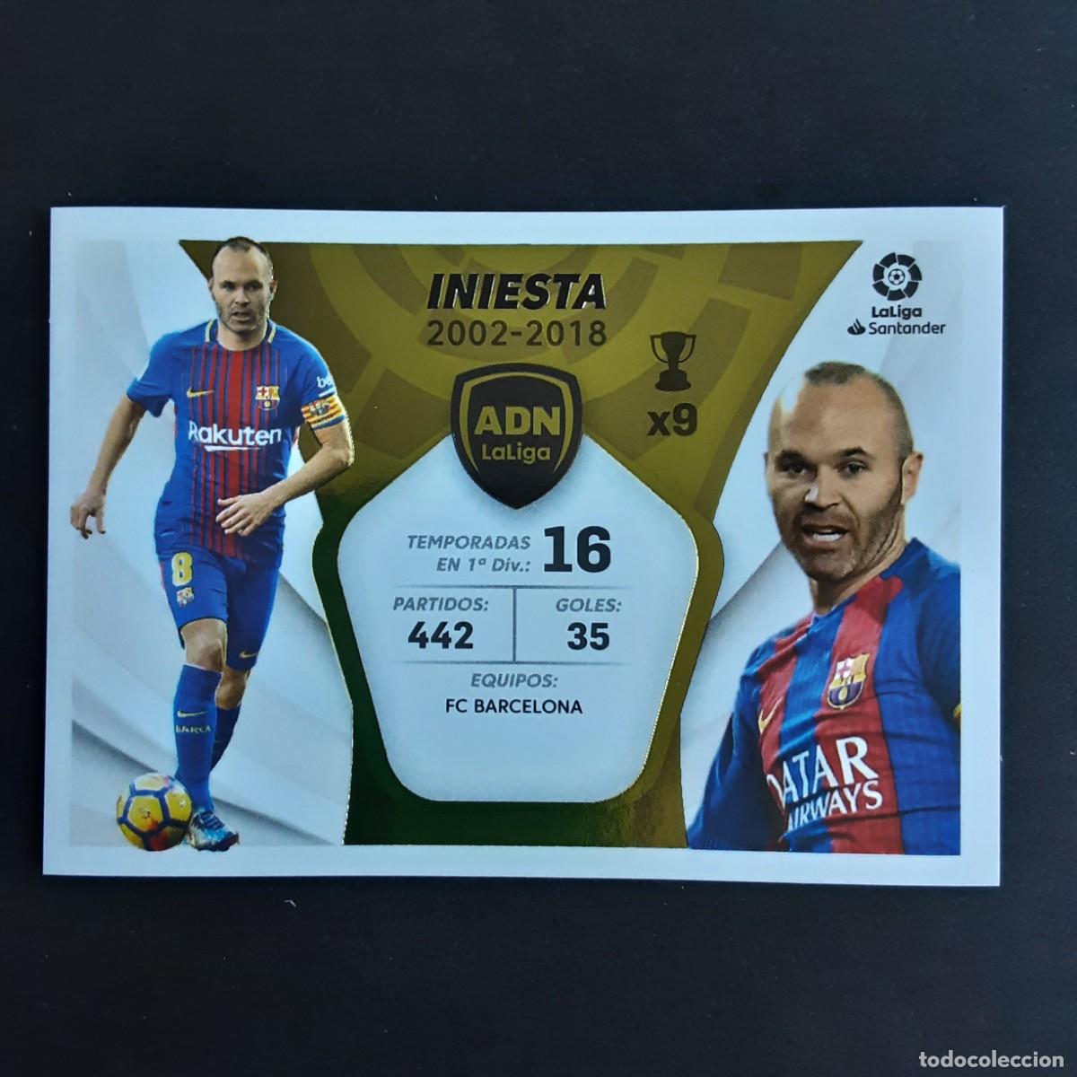Fu&szlig;ball-Sticker: CROMO LIGA 2021 2022 COLECCIONES ESTE PANINI ADN LA LIGA N&ordm;14 INIESTA-BARCELONA NUNCA PEGADO