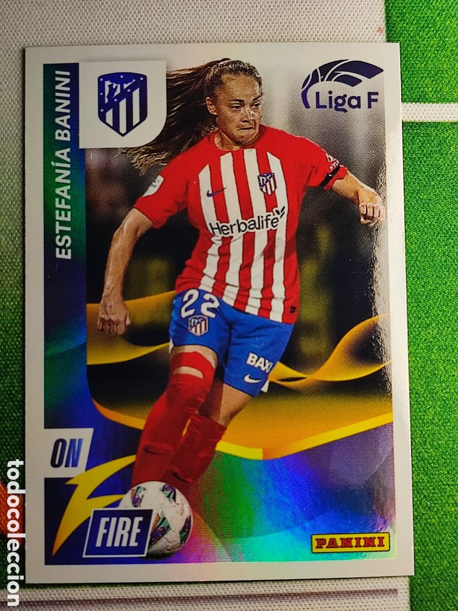 Fu&szlig;ball-Sticker: LIGA F FINETWORK FEMENINA 2023 2024 23 24 PANINI N.&ordm; 331-. Estefan&iacute;a Banini On Fire