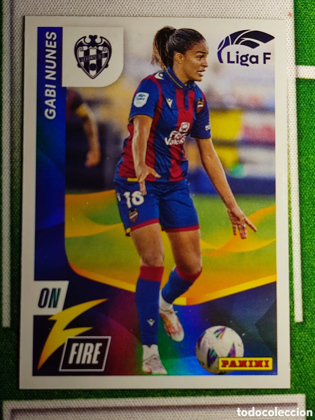 Figurine di Calcio: LIGA F FINETWORK FEMENINA 2023 2024 23 24 PANINI N.&ordm; 333-. Gabi Nunes On Fire