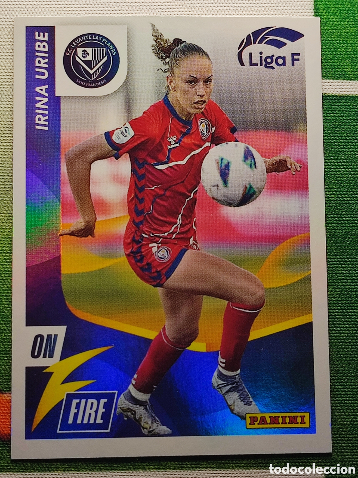Figurine di Calcio: LIGA F FINETWORK FEMENINA 2023 2024 23 24 PANINI N.&ordm; 336-. Irina Uribe On Fire