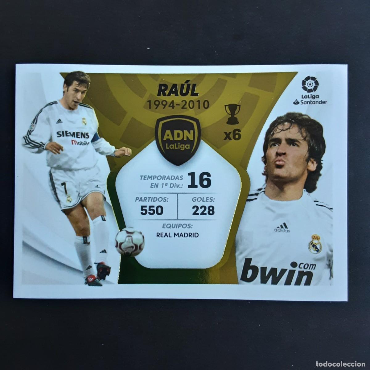 Fu&szlig;ball-Sticker: CROMO LIGA 2021 2022 COLECCIONES ESTE PANINI ADN LA LIGA N&ordm;25 RAUL-REAL MADRID NUNCA PEGADO