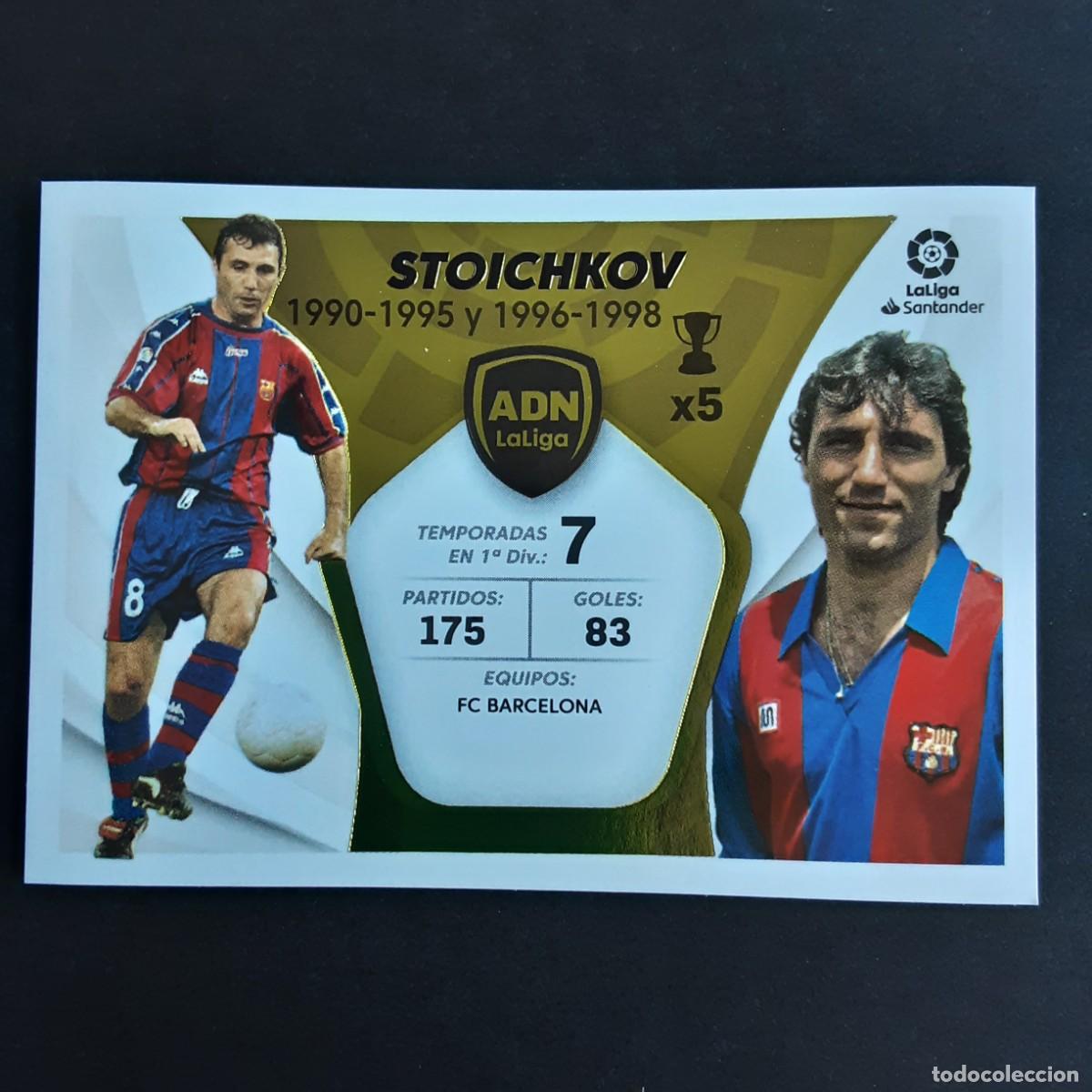 Cromos de f&uacute;tbol: CROMO LIGA 2021 2022 COLECCIONES ESTE PANINI ADN LA LIGA N&ordm;28 STOICHKOV-BARCELONA NUNCA PEGADO