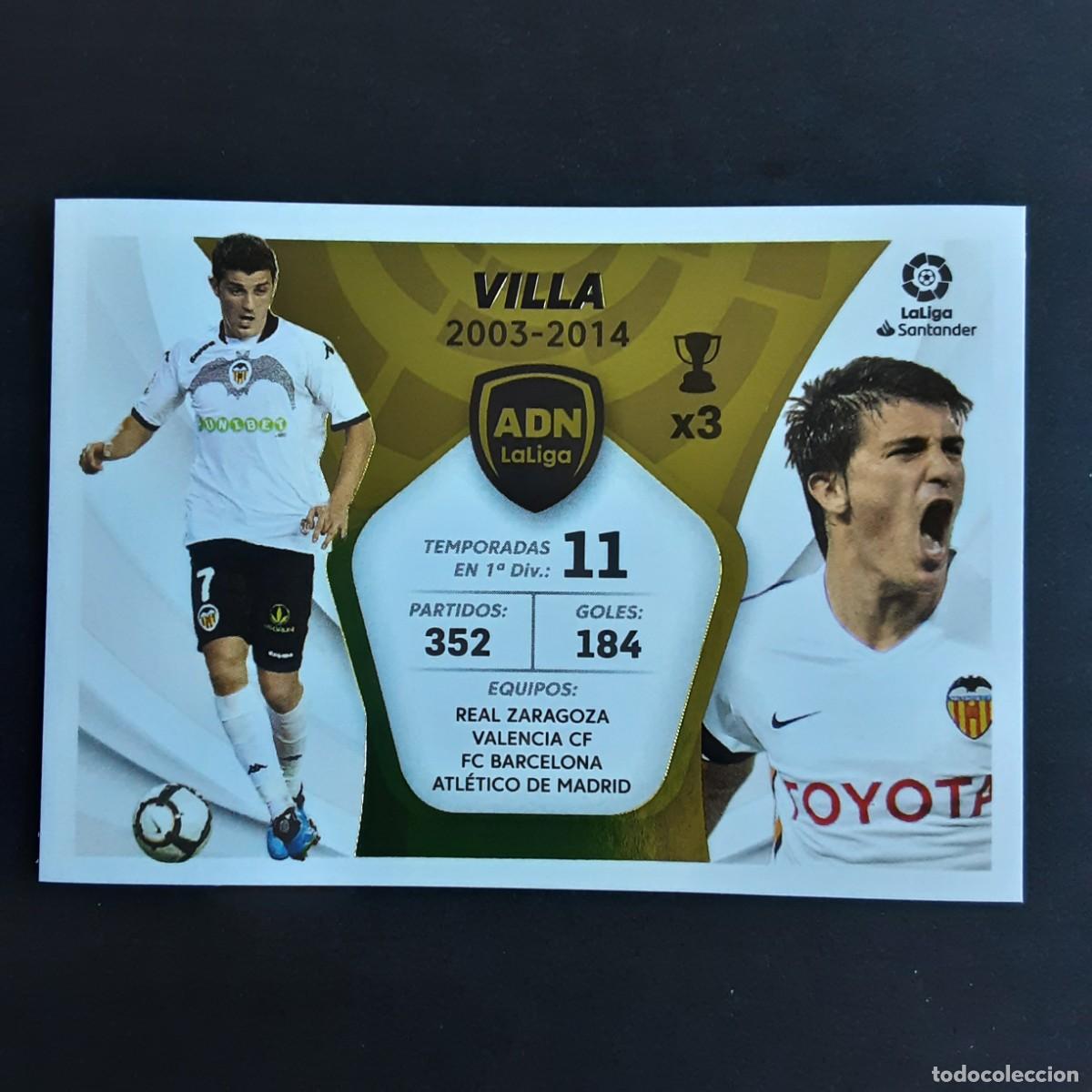 Cromos de F&uacute;tbol: CROMO LIGA 2021 2022 COLECCIONES ESTE PANINI ADN LA LIGA N&ordm;30 VILLA-VALENCIA NUNCA PEGADO