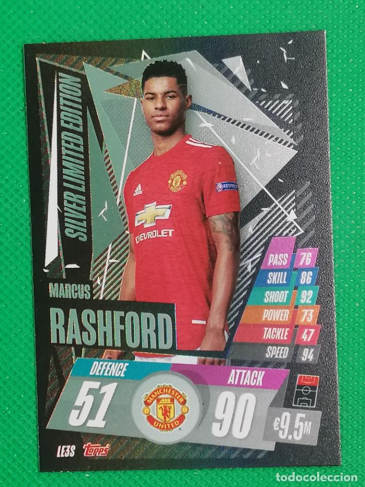 Cromos de f&uacute;tbol: LE3S RASHFORD SILVER LIMITED EDITION MATCH ATTAX CHAMPIONS 2020 2021 20 21