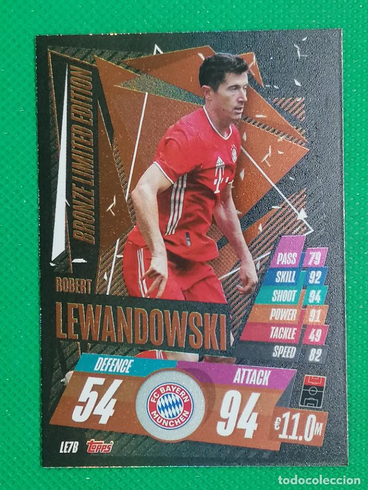 Fu&szlig;ball-Sticker: LE7B LEWANDOWSKI BRONZE LIMITED EDITION MATCH ATTAX CHAMPIONS 2020 2021 20 21