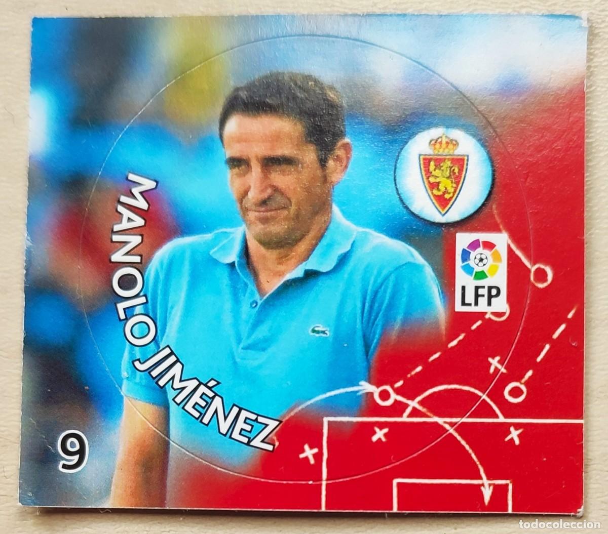 Figurine di Calcio: MANOLO JIMENEZ REAL ZARAGOZA CROMO CHEETOS LIGA FUTBOL 2012 2013 LFP MATUTANO 12 13