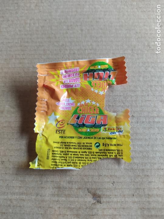 Cromos de F&uacute;tbol: ENVOLTORIO CHICLE CROMO FUTBOL LIGA 2018-2019 EDICIONES ESTE PANINI 18-19