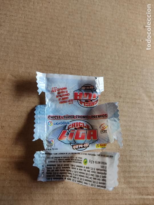 Cromos de F&uacute;tbol: ENVOLTORIO CHICLE CROMO FUTBOL LIGA 2014-2015 EDICIONES ESTE PANINI 14-15