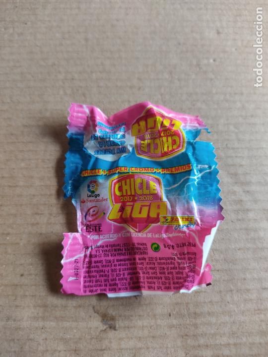 Cromos de F&uacute;tbol: ENVOLTORIO CHICLE CROMO FUTBOL LIGA 2017-2018 EDICIONES ESTE PANINI 17-18