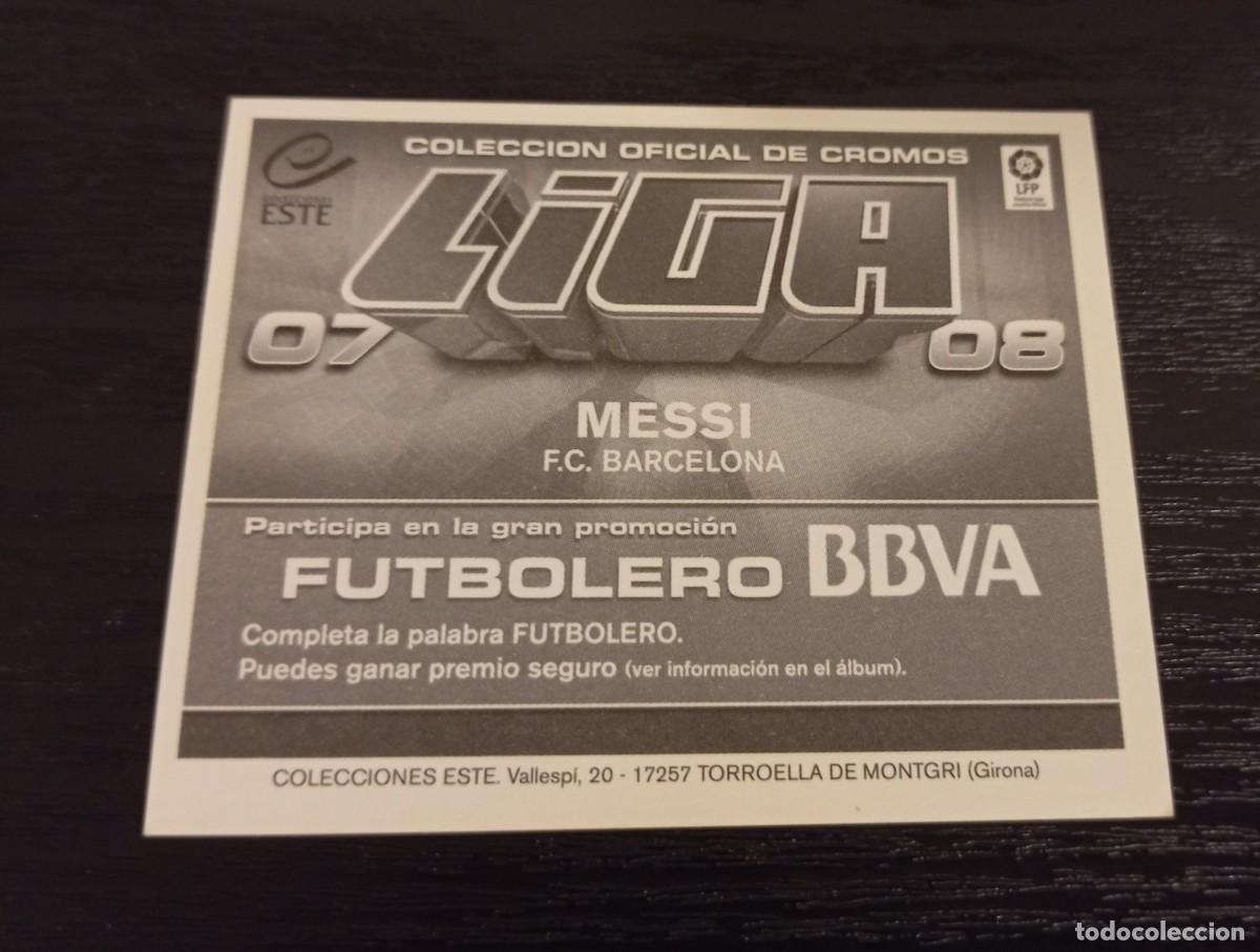 Cromos de f&uacute;tbol: -ESTE 07-08 : MESSI ( BARCELONA ) - Foto 4