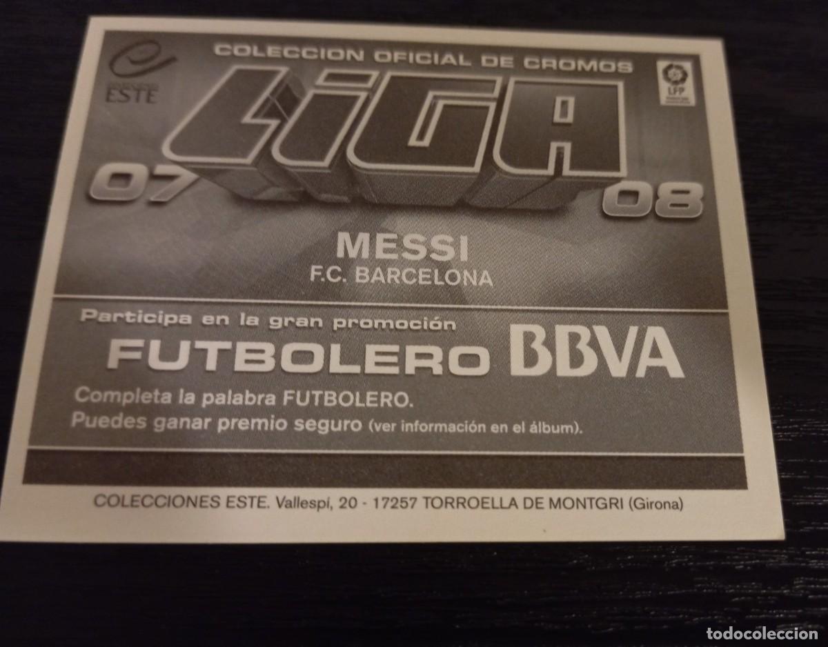 Cromos de f&uacute;tbol: -ESTE 07-08 : MESSI ( BARCELONA ) - Foto 6