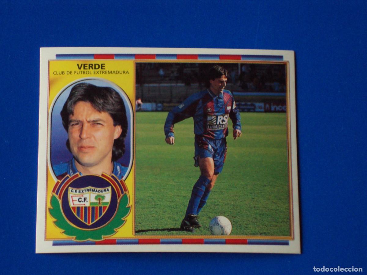 Fu&szlig;ball-Sticker: CROMO VERDE CF EXTREMADURA LIGA ESTE 1996 1997 96 97 SIN PEGAR NUNCA PEGADO