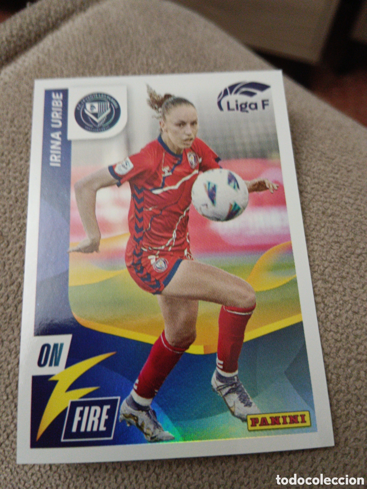 Fu&szlig;ball-Sticker: Panini liga femenina 2023 2024 23 24 336 Irina Uribe Levante las Planas on fire