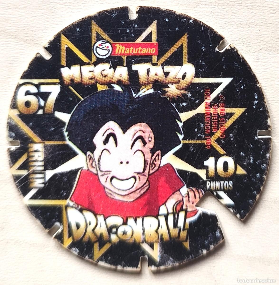 Football Stickers: 67 KRILIN MEGA TAZO MATUTANO DRAGON BALL Z SERIE NEGRA