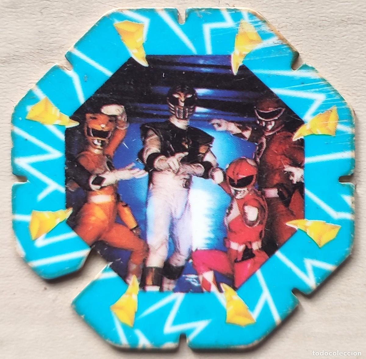 Fu&szlig;ball-Sticker: 2 POWER RANGERS LA PELICULA PROMOCION DE MATUTANO SABAN FOX A&Ntilde;O 1995