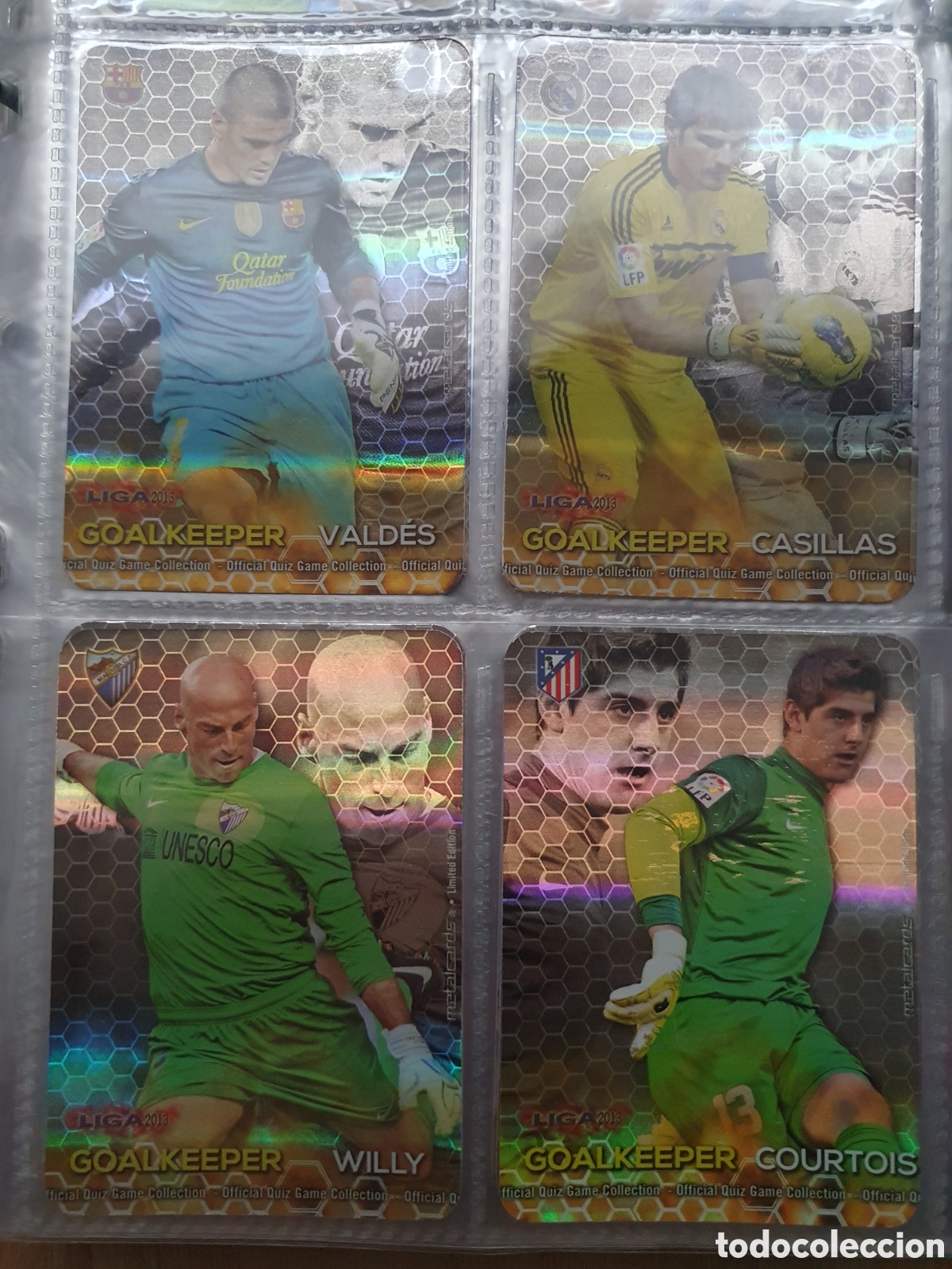 Fu&szlig;ball-Sticker: MUNDICROMO 2012 2013 GOALKEEPER RAYAS LOTE COMPLETO