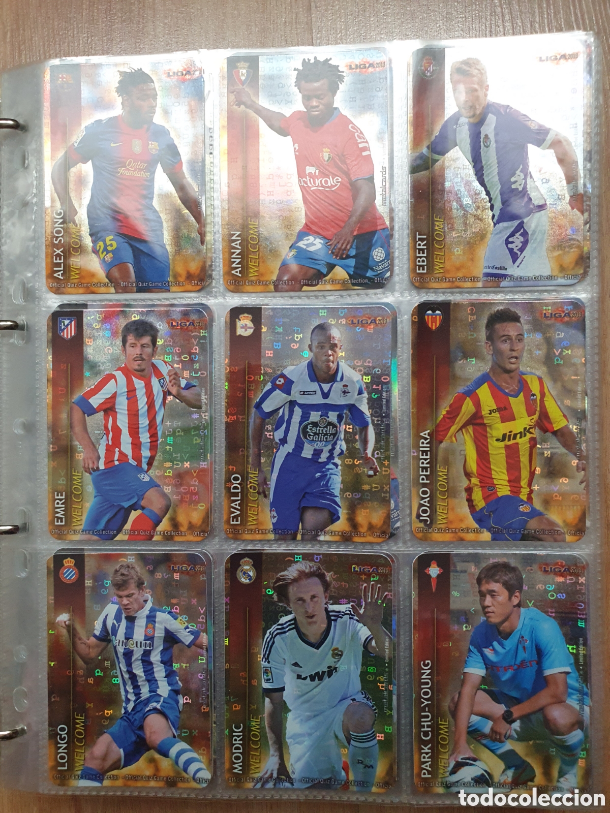 Cromos de Futebol: MUNDICROMO 2012 2013 WELCOME FONDO LETRAS LOTE COMPLETO