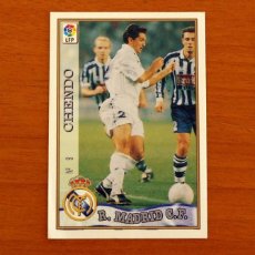 Cromos de Fútbol: REAL MADRID - Nº 9 CHENDO - MUNDICROMO FICHA DE LA LIGA 1997-1998, 97-98