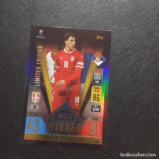 Cromos de Fútbol: VLAHOVIC SERBIA TOPPS MATCH ATTAX ROAD FINALS UEFA NATIONS LEAGUE 2022 A71 PG4 LIMITED EDITION