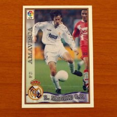 Cromos de Fútbol: REAL MADRID - Nº 21 AMAVISCA - MUNDICROMO FICHA DE LA LIGA 1997-1998, 97-98
