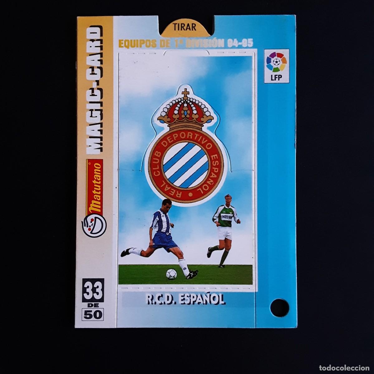 Cromos de f&uacute;tbol: MAGIC CARD MATUTANO CRACKS DE LA LIGA 1994 1995 94 95 N&ordm;33 ESCUDO PLANTILLA ESPA&Ntilde;OL