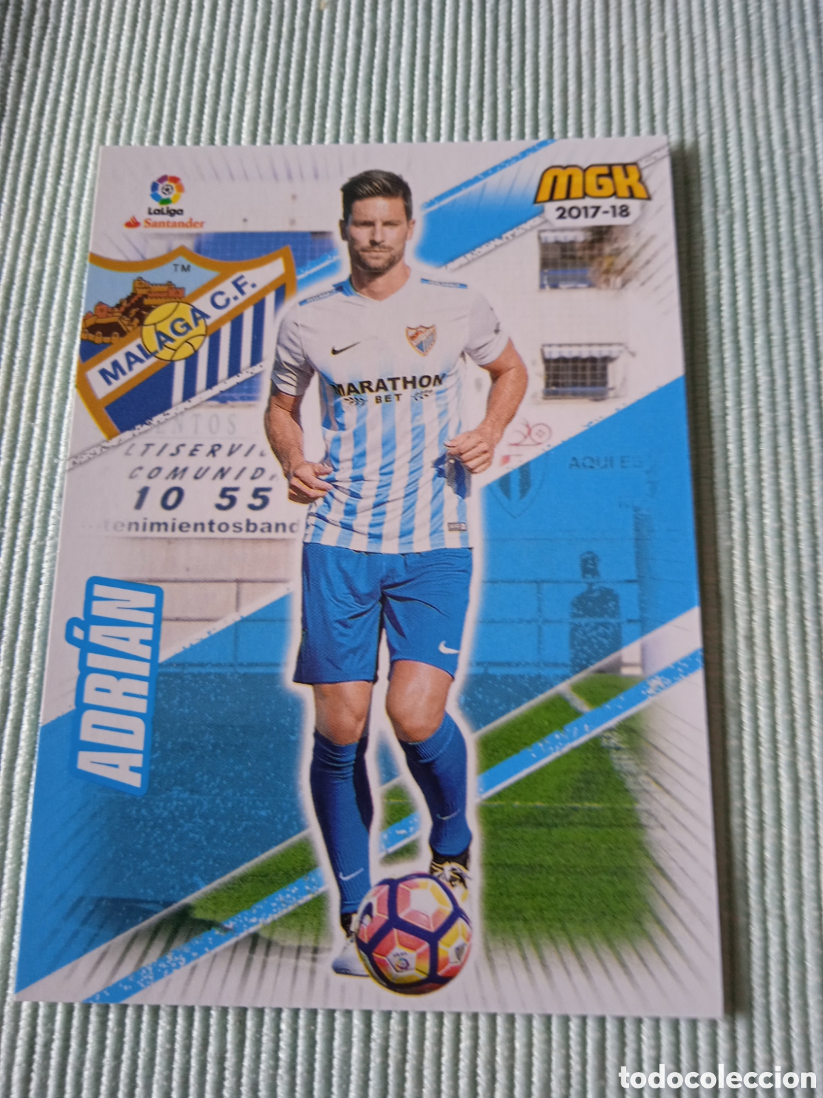Cromos de f&uacute;tbol: Adri&aacute;n M&aacute;laga megacracks 2017-2018 - Foto 1