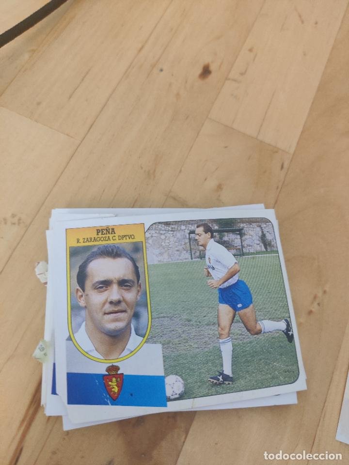 Fu&szlig;ball-Sticker: pe&ntilde;a zaragoza este 1991 1992 91 92 despegado trading card