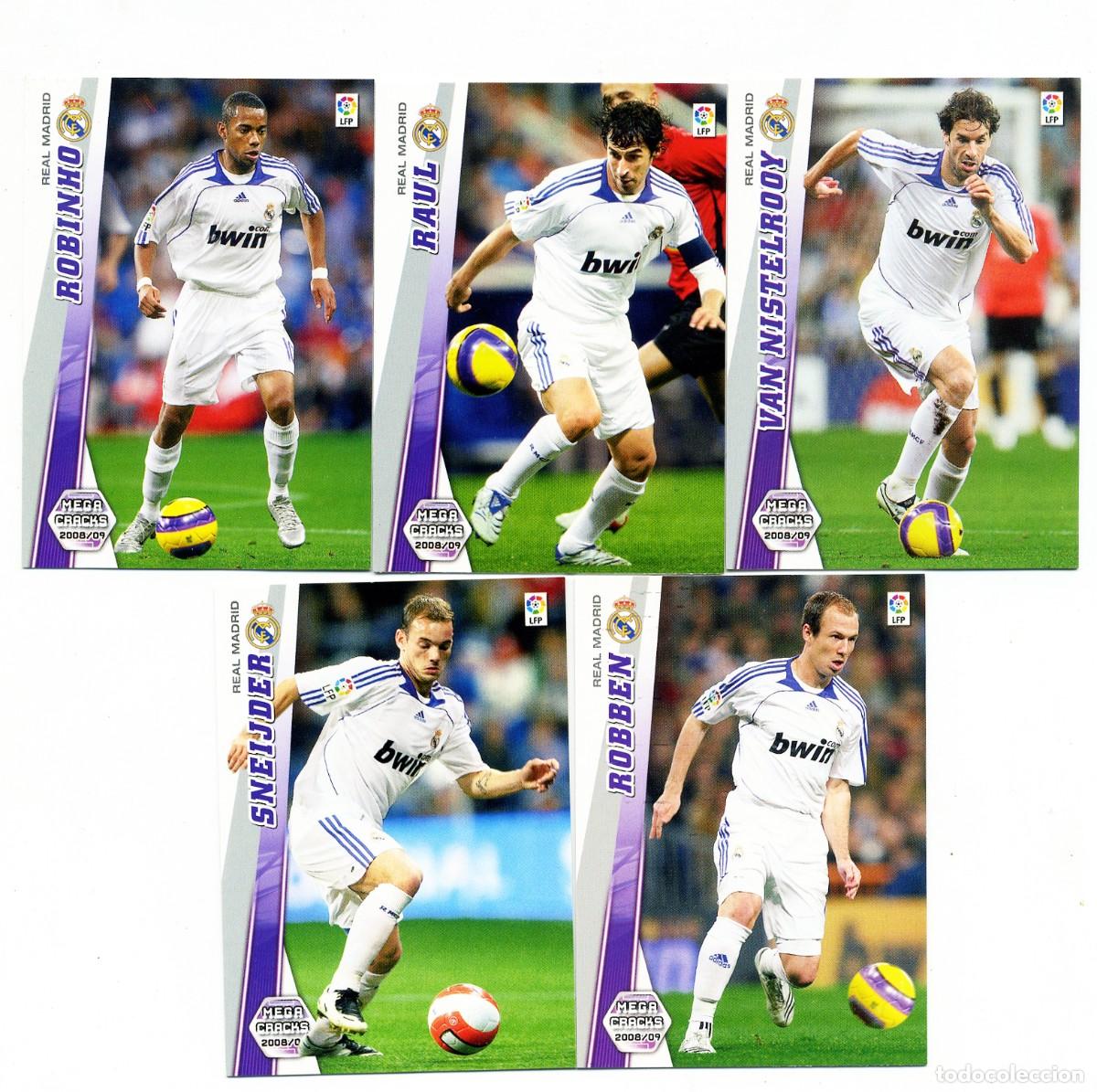 Figurine di Calcio: ROBINHO N&ordm; 158 REAL MADRID MEGACRACKS MEGAFICHAS ALBUM LIGA FUTBOL 08 09 2008 2009 PANINI
