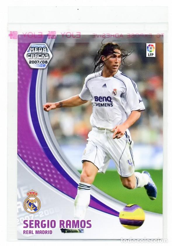 Fu&szlig;ball-Sticker: SERGIO RAMOS N&ordm; 167 REAL MADRID MEGACRACKS MEGAFICHAS ALBUM LIGA FUTBOL 07 08 2007 2008 PANINI