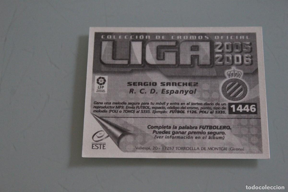 Cromos de f&uacute;tbol: ESTE 05 06 SERGIO S&Aacute;NCHEZ SIN PEGAR - Foto 2