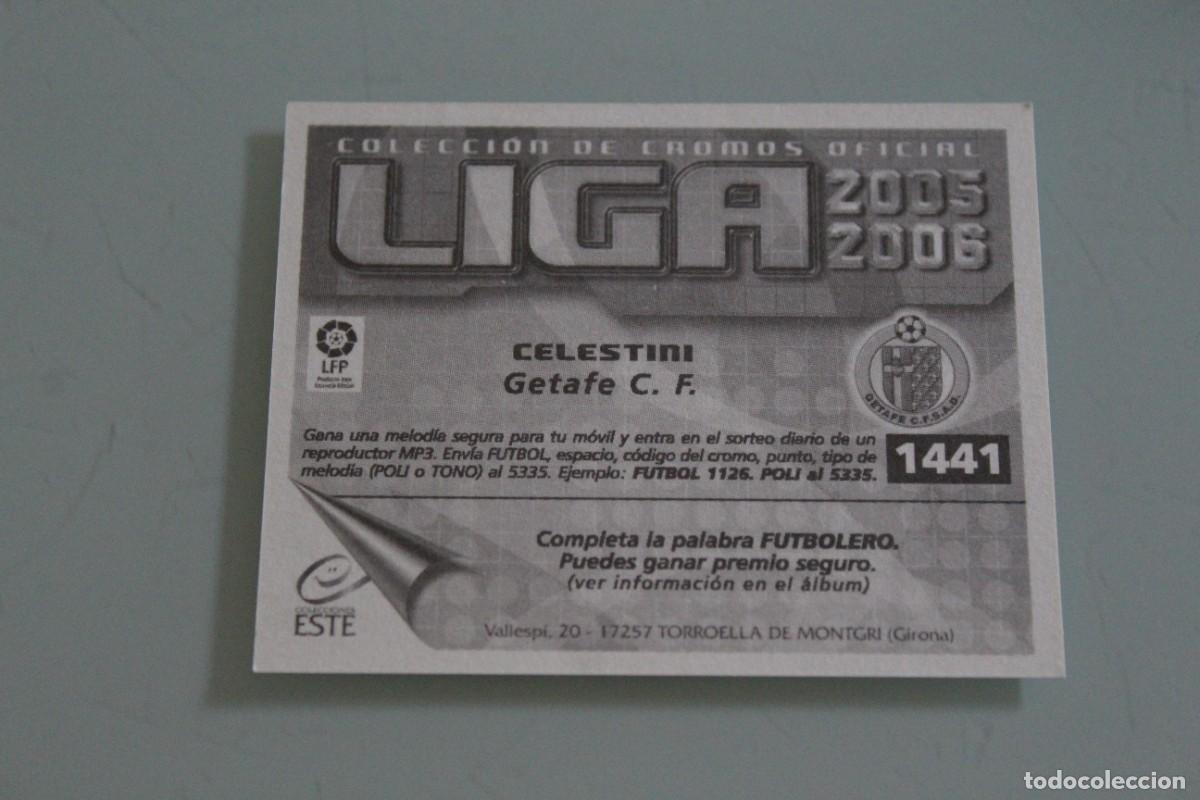 Cromos de f&uacute;tbol: ESTE 05 06 CELESTINI SIN PEGAR - Foto 2