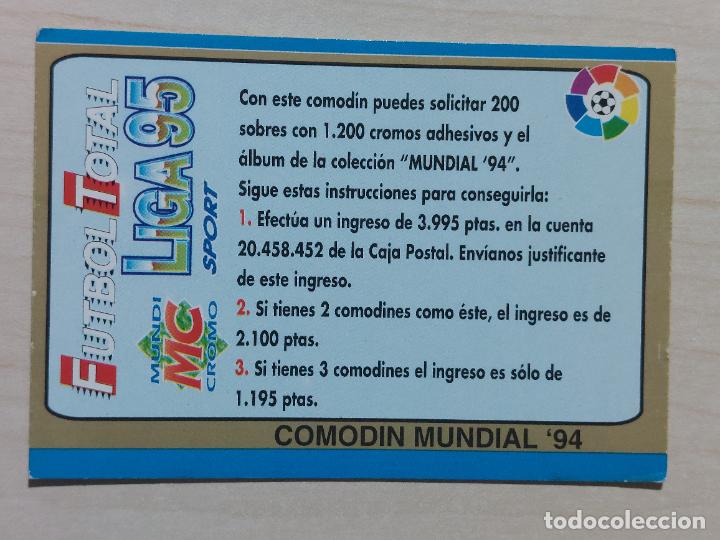 Fu&szlig;ball-Sticker: Comod&iacute;n Mundial 94 - Fichas Liga Mundicromo F&uacute;tbol Total 1994-1995, 94-95