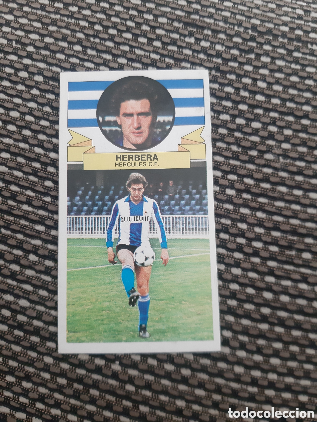Cromos de f&uacute;tbol: HERBERA.. HERCULES.. SIN PEGAR ESTE 85/86 - Foto 1