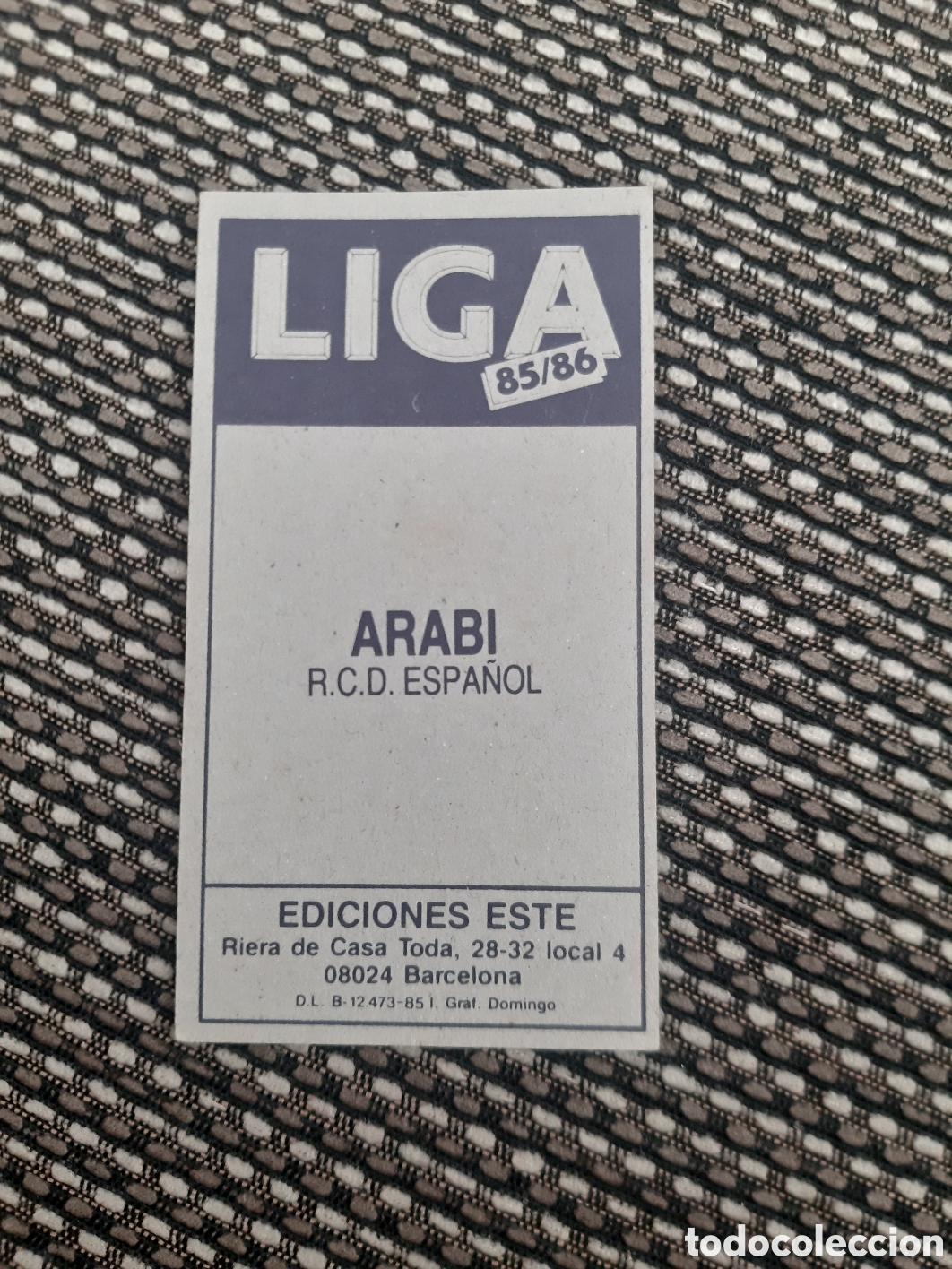 Cromos de f&uacute;tbol: ARABI.. ESPA&Ntilde;OL.. SIN PEGAR ESTE 85/86 - Foto 2
