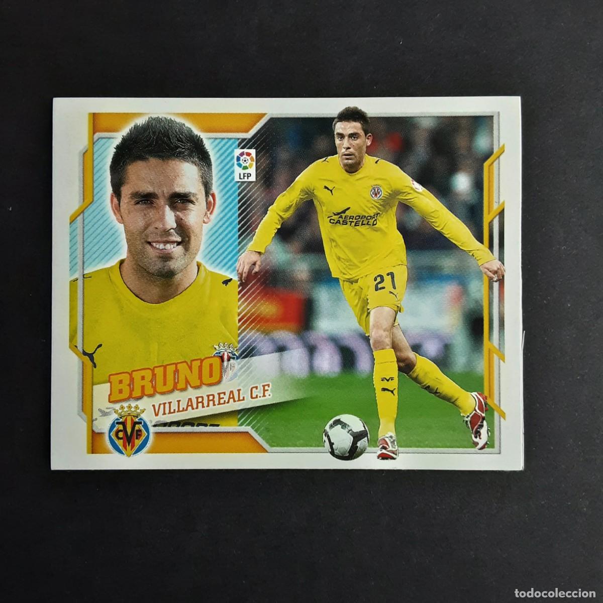 Football Stickers: CROMO LIGA 2010 2011 10 11 ESTE PANINI N&ordm;10 BRUNO-VILLARREAL NUNCA PEGADO DOBLE TRASERA