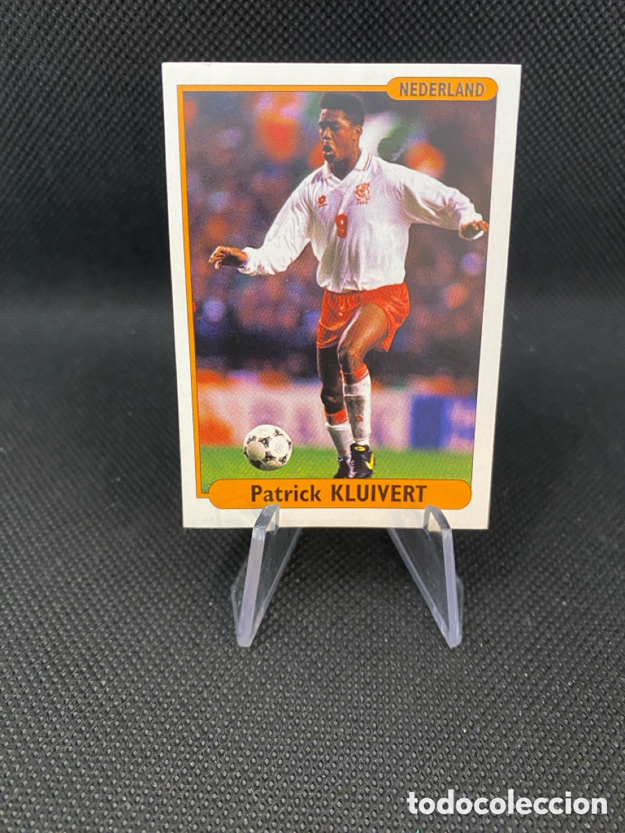 Cromos de F&uacute;tbol: 43 Patrick Kluivert 1996 DS Eurofoot Holanda Nederland Rookie