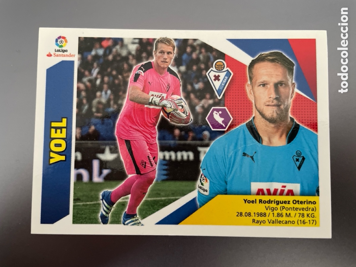 Cromos de f&uacute;tbol: Yoel 2 Liga Este 2017-18 2017 2018 Panini Eibar - Foto 1