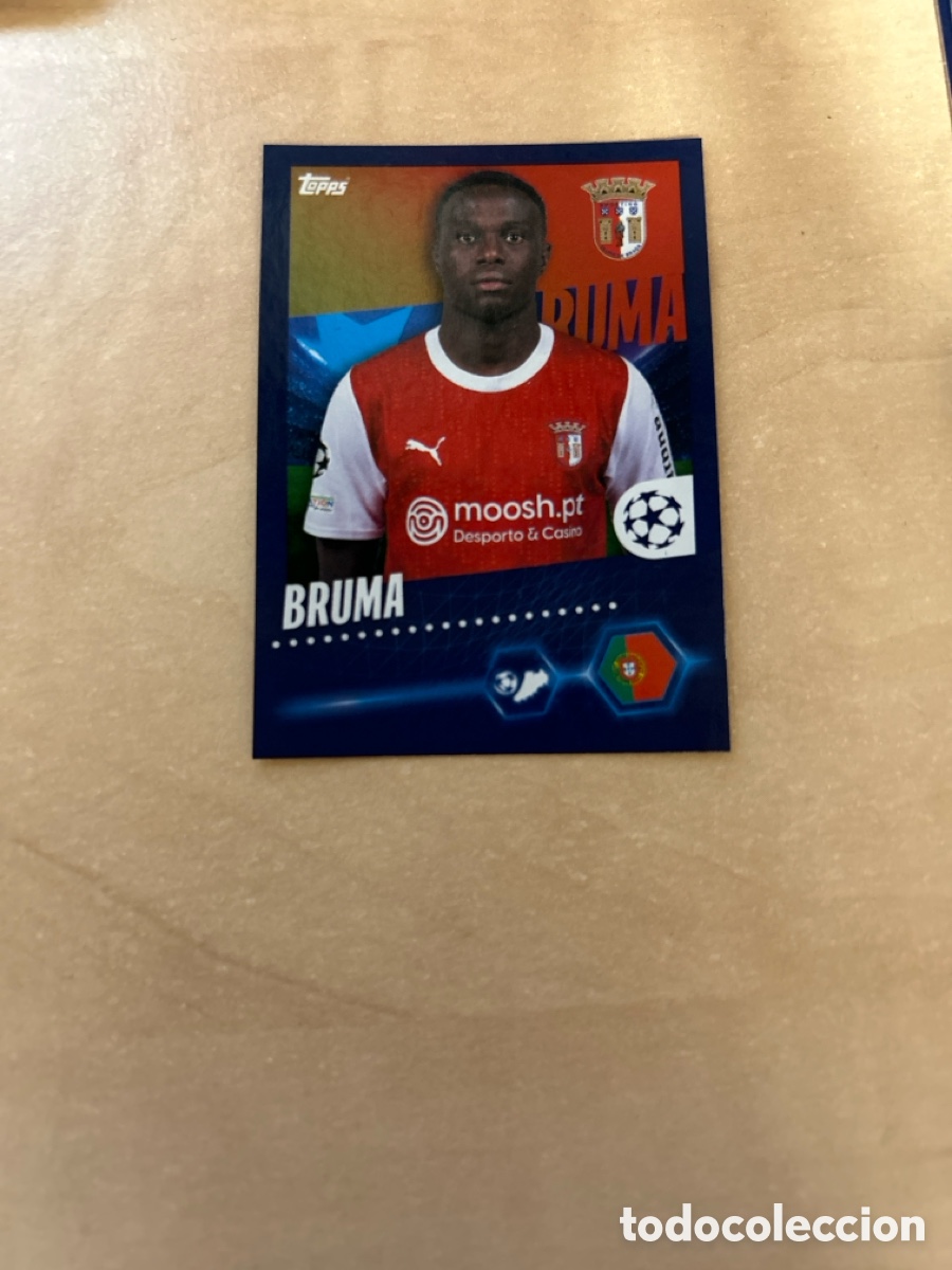 Cromos de F&uacute;tbol: Bruma 631 Braga Topps Stickers 23 24 UEFA Champions League 2023 2024 23/24 2023/24